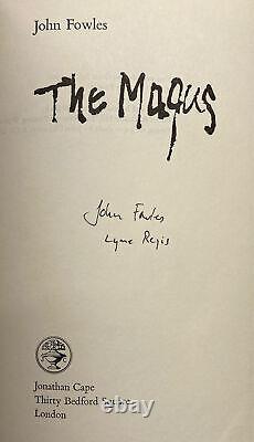 John FOWLES / The Magus Signed 1st Edition 1966