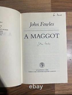 John Fowles A Maggott HB UK 1st Edition 1st Print 1985 Signed