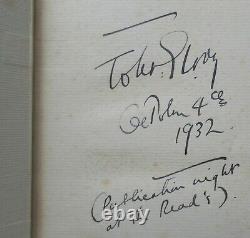 John Gloag Tomorrow's Yesterday 1932 signed UK 1st DJ rare Science fiction