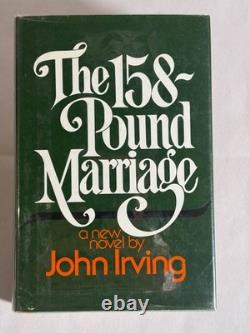 John Irving THE 158-POUND MARRIAGE 1974 Modern 1st Ed Signed First Edition