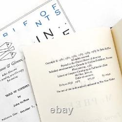 John McPhee / TABLE OF CONTENTS Signed 1st Edition 1985