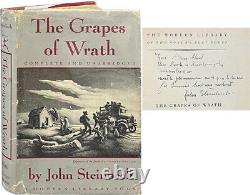 John Steinbeck / The Grapes of Wrath Signed 1st Edition 1941