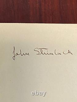 John Steinbeck The Moon Is Down Signed By Author John Steinbeck 1st Edition