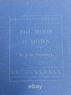 John Steinbeck The Moon Is Down Signed By Author John Steinbeck 1st Edition