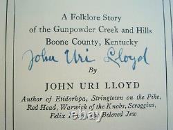 John Uri Lloyd Hand-signed Our Willie 1st/1st 1934 & Original D/j