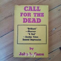 John le Carre CALL FOR THE DEAD 1st/2nd Gollancz 1961 First Edition Not Signed