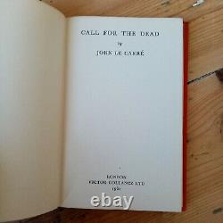 John le Carre CALL FOR THE DEAD 1st/2nd Gollancz 1961 First Edition Not Signed