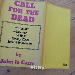 John le Carre CALL FOR THE DEAD 1st/2nd Gollancz 1961 First Edition Not Signed