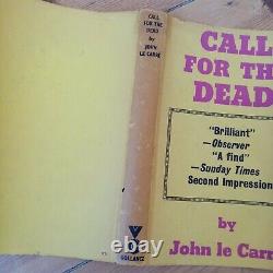 John le Carre CALL FOR THE DEAD 1st/2nd Gollancz 1961 First Edition Not Signed