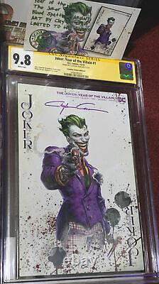 Joker #1 Clayton Crain villain Of The Year CGC 9.8 Ltd Print COA John Carpenter