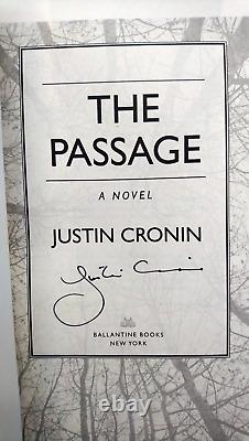 Justin Cronin The Passage Signed 1st/1 2010 Ballantine Free Extra Poster Book