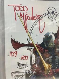 KING SPAWN #1 1250 CGC SS 9.8 NM+ Todd Mcfarlane 1159/1697 SIGNED GRADED 2021