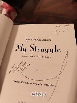 Karl Ove Knausgaard My Struggle Book Two Signed 1st edition 2nd Printing