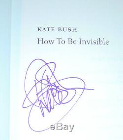 Kate Bush HOW TO BE INVISIBLE UK 1st print Faber Hardback SIGNED