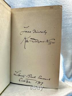 Kate Douglas Wiggin MOTHER CAREY'S CHICKENS 1st Edition SIGNED Presentation Copy
