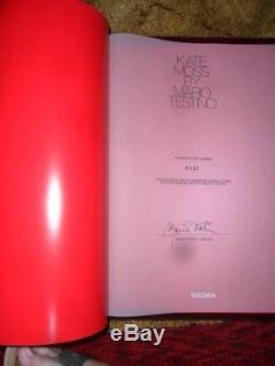 Kate Moss by Mario Testino GIANT HARDCOVER BOOK 2010 1st ED SIGNED #321/1500 ++