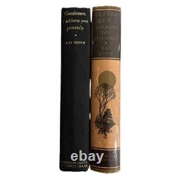 Kay BoyleGENTLEMEN, I ADDRESS YOU PRIVATELY 1933 1st Edition / INSCRIBED