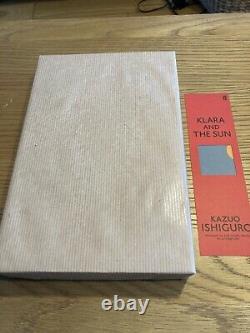 Kazuo Ishiguro, Klara And The Sun, SIGNED, NUMBERED Limited Edition + Bookmark