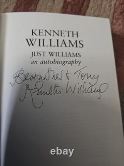 Kenneth Williams Signed Autobiography'Just Williams' HB