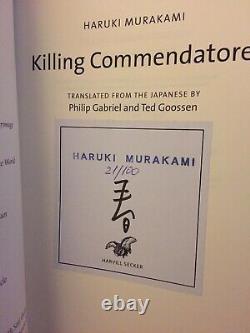 Killing Commendatore Haruki Murakami. 2018. Signed, Limited Edition 1/1