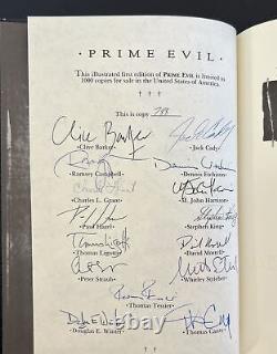 King Stephen, Clive Barker / PRIME EVIL Signed 1st Edition 1988