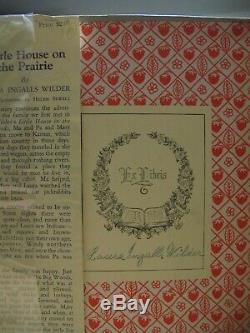 LAURA INGALLS WILDER 8 Signed Books DJs Little House on the Prairie 1st Late vtg