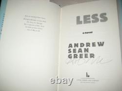 LESS Andrew Sean Greer SIGNED 1st Edition PULITZER PRIZE First Printing Novel