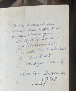 LEVINE by ROSA MEYER-LEVINE 1972 1st Edition -Rare Signed dedication by Author