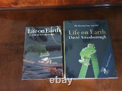 LIFE ON EARTH RARE Signed By David Attenborough 1st Edition Bundle