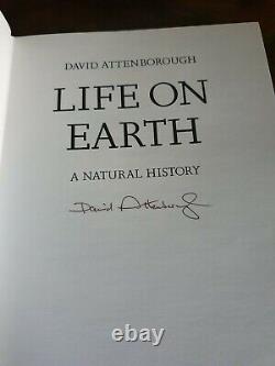 LIFE ON EARTH RARE Signed By David Attenborough 1st Edition Bundle