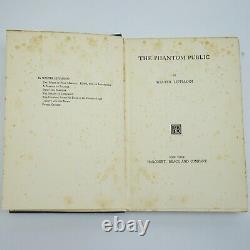 LIPPMANN, Walter The Phantom Public. 1925 1st Edition SIGNED