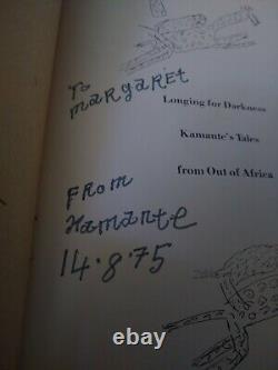 LONGING FOR DARKNESS Kamante's Tales PETER BEARD 1st Edition SIGNED by KAMANTE