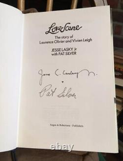 LOVE SCENE / OLIVIER & LEIGH by Jesse LASKY & Pat SILVER SIGNED 1ST EDIT. DJ