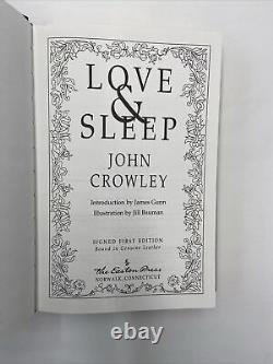 LOVE & SLEEP, John Crowley, SIGNED 1st edition, Easton Press HC