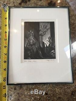 LYND WARD Signed Limited Edition GODS' MAN PLATE 13 Wood Engraving MINT'Rally