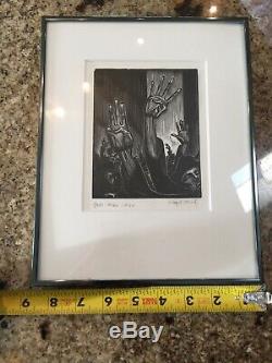 LYND WARD Signed Limited Edition GODS' MAN PLATE 13 Wood Engraving MINT'Rally