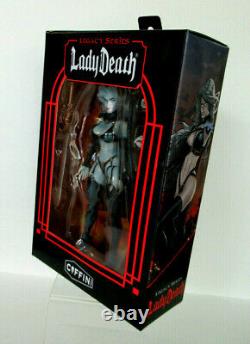 Lady Death Legacy Action Figure Coffin Comics Exclusive with Signature Plate
