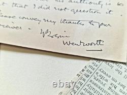 Lady Wentworth Signed Letter & more 1938 Thoroughbred Racing Stock 1st Edition
