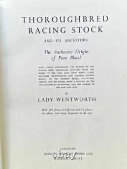 Lady Wentworth Signed Letter & more 1938 Thoroughbred Racing Stock 1st Edition