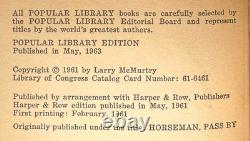 Larry McMurtry / Hud Horseman Pass By Signed 1st Edition
