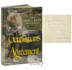 Laura Z Hobson / Gentleman's Agreement Signed 1st Edition 1947