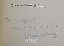 Laurence Olivier CONFESSIONS OF AN ACTOR First Edition Signed