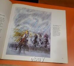 Leroy Neiman Horses Signed 1st Edition 1979 HC Book With Illustrations