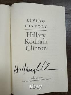 Living History by Hillary Rodham Clinton SIGNED 1st Edition