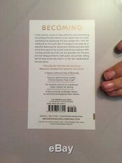 MICHELLE OBAMA SIGNED BECOMING DELUXE EDITION Book Autographed Withcoa 1st Edition