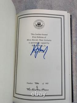MORE DAVIDS THAN GOLIATH Harold Ford Jr, Easton Press Signed 1st edition withCOA