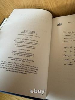 Margaret Thatcher SIGNED Book The Downing Street Years 1993 1st Edition ID128