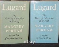 Margery Perham Lugard (2 Vols) with Signed Author Latter Laid 1st/1st
