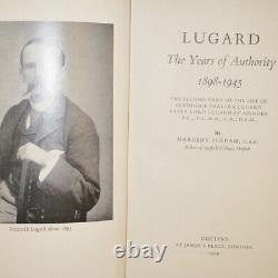 Margery Perham Lugard (2 Vols) with Signed Author Latter Laid 1st/1st