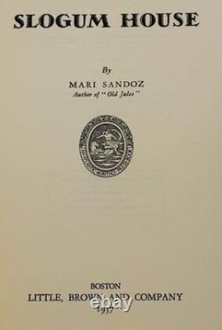 Mari Sandoz / SLOGUM HOUSE Signed 1st Edition 1937